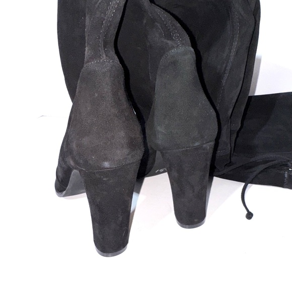Stuart Weitzman Suede Highland Over The Knee Boots - Picture 4 of 6